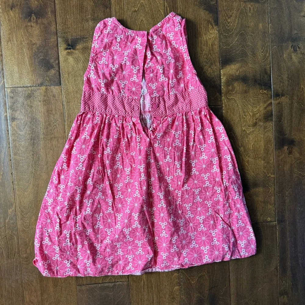 George Girls Pink Floral Sleeveless Cotton Dress Size‎ 6X Racy Pink GG12302